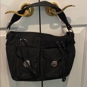 Drawstring black Marc Jacobs fabric purse